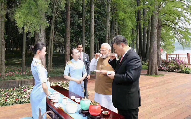Enshi yulu - Xi, Modi&nbsp;&nbsp; 2018 Wuhan, China